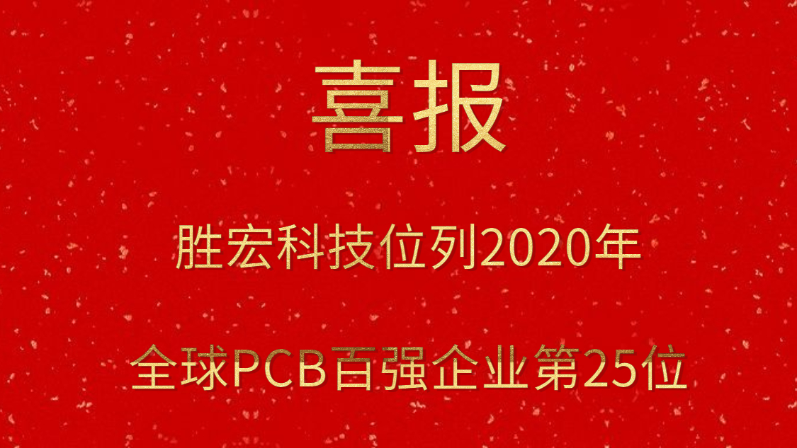 hahabet星辰大海科技位列2020年全球PCB百强企业第25位